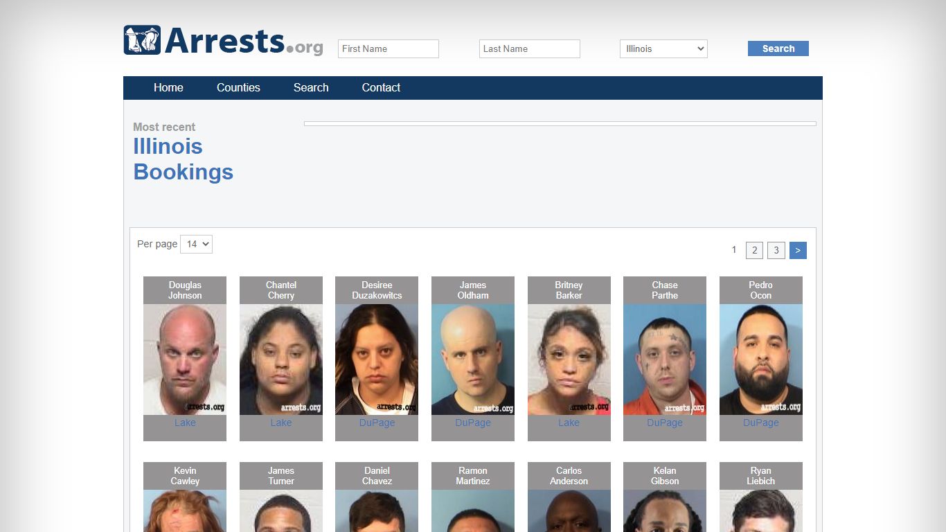 Illinois Arrests and Inmate Search